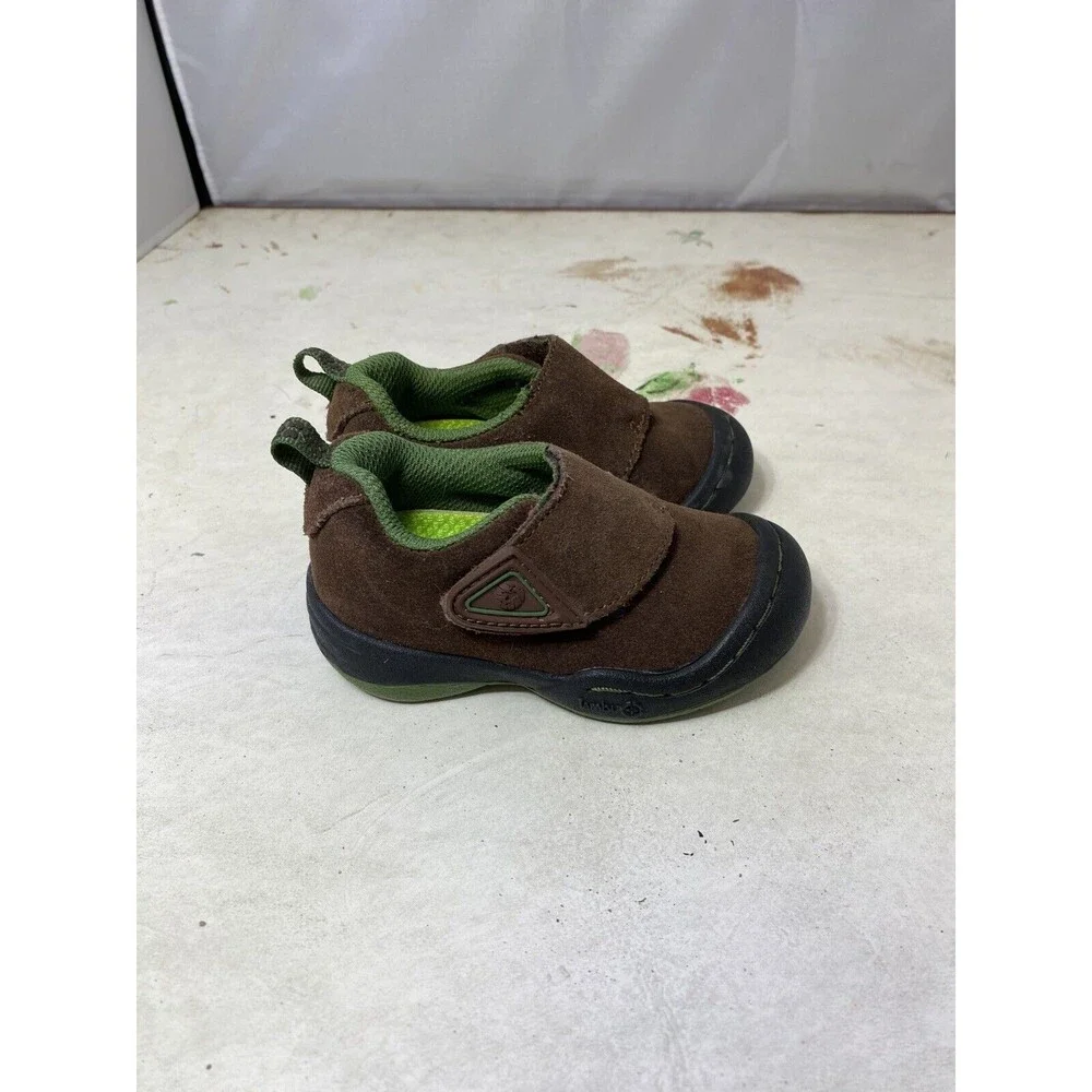 Jambu Condor Brown Faux Suede Hook and Loop Sneakers Little Kids Size 4 M